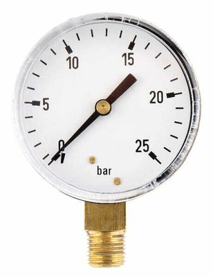 Pièces agricoles - Hydraulique - Manomètre Ø63 0-25bar ¼" inf.