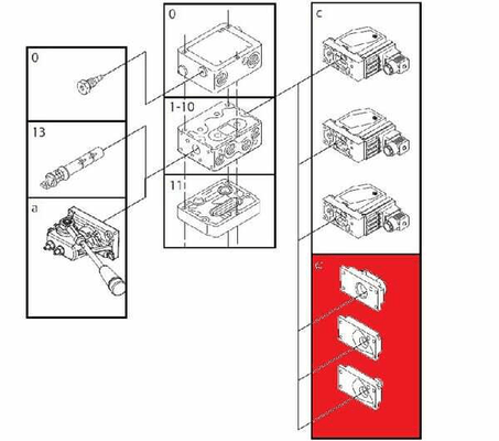 Pièces agricoles - Hydraulique - Couvercle pour PVM 157-B-0001