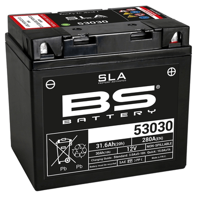 Pièces Quad & Motos - Electrique - Batterie BS BATTERY SLA sans entretien activé usine - 53030