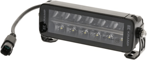 Pièces agricoles - Eclairage - Barre lumineuse de travail LED, 60W, 5040lm, rectangulaire, 12/24V, blanc/orange, 204x70x67mm prise Deutsch, Combo, droite, 12L