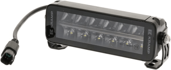 Pièces agricoles - Eclairage - Barre lumineuse de travail LED, 60W, 5040lm, rectangulaire, 12/24V, blanc/orange, 204x70x67mm prise Deutsch, Combo, droite, 12L