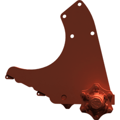 Pièces agricoles - Pièce divers - cadre de roue droite soudé -peint-