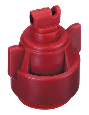 Pièces agricoles - Pièce Pulvérisateur - Buse à injection d'air TTI 110° avec joint et bouchon 04 TeeJet en plastique rouge