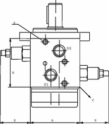 Pièces agricoles - Hydraulique - Soupape d'équilibrage OMS A 4