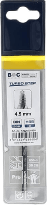 Outils - Outils divers - Foret 4,5 mm HSS-DIN 338-G TURBO STEP