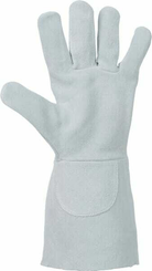 Vêtements et protections - Equipement - Gants de travail en cuir gris taille 11/2XL Protect par Kramp
