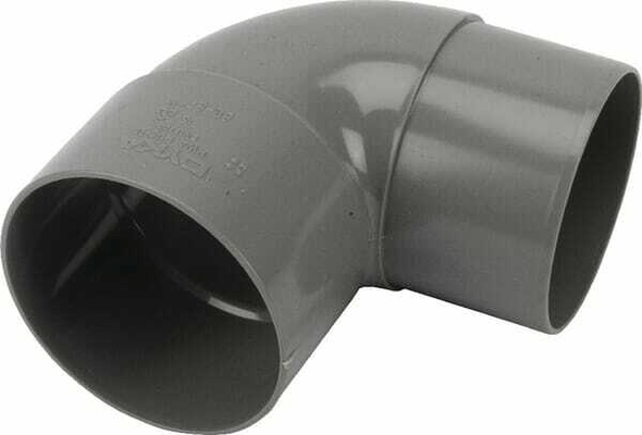 Pièces agricoles - Hydraulique - Coude PVC 80 mm 87° gris