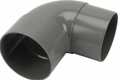 Coude PVC 80 mm 87° gris