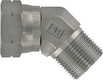 Adaptateur coudé M/F 3/4" BSP SS