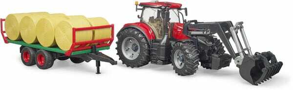 Loisirs - Jouets - Case IH Optum 300 CVX avec chargeur frontal et remorque
