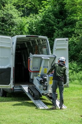 Materiels - Broyeur de végétaux - Broyeur 120 mm – B&S Vanguard 23 HP – sur chenilles (BIOCH120)