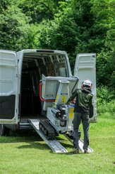 Materiels - Broyeur de végétaux - Broyeur 120 mm – B&S Vanguard 23 HP – sur chenilles (BIOCH120)