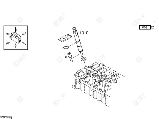 Pièces agricoles - Pieces moteur - INJECTEUR COMPLET