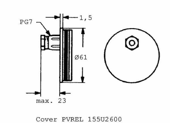 Pièces agricoles - Electricité - Couvercle PVREL 155U2600