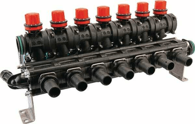 Pièces agricoles - Pièce Pulvérisateur - Gr. vannes 7 tr.+racc. fourche