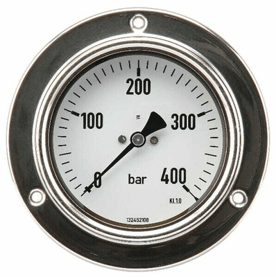 Pièces agricoles - Hydraulique - Manomètre Ø100 0-60bar ½" pan.