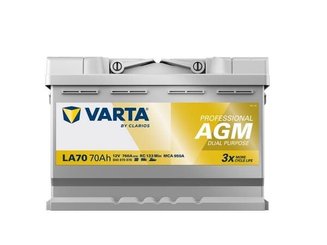 Pièces agricoles - Eclairage - Battery 12V 70Ah 760A LA70 VARTA Professional Dual Purpose AGM