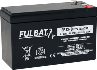 Pièces agricoles - Eclairage - Batterie 12V 9,0 Ah (C20) AGM