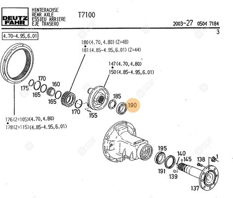 Pièces agricoles - Roulements - ROULEMENT