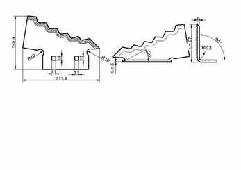 Pièces agricoles - Fenaison & élevage - Section de désileuse G.