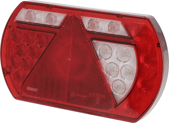 Pièces agricoles - Eclairage - Feu arrière droit multifonction à LED, SMART, 12 V, 236x140x24,3 mm, Baïonnette 6 broches, Kramp