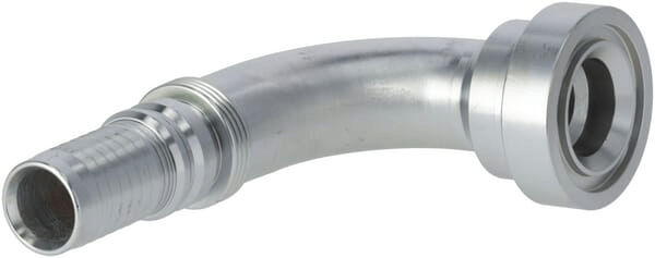 Pièces agricoles - Hydraulique - Raccord à sertir 4SH-DN25 bride Ø 54,0 mm 90°