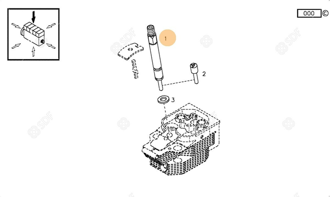 Pièces agricoles - Pieces moteur - INJECTEUR COMPLET
