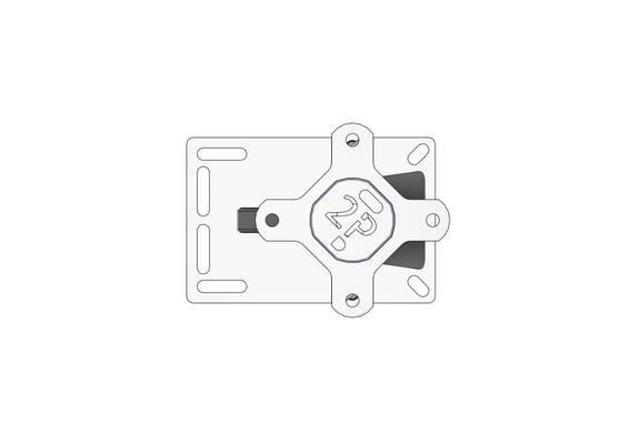 Materiels - Accessoires 20Kg-30Kg - POTEAU -2P- DE CONTENTION TREFLE 2D L.2.M SUR PLATINE V2