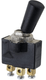Interrupteur à bascule, marche-arrêt-marche, 12-24VDC, 20A, 125-250VAC, 2A, 3 broches, bornes à vis, écrou métallique, capuchon