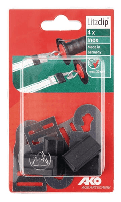 Pièces agricoles - Cloture,Jardin & Sylviculture - Connecteurs Litzclip 20mm (x4)