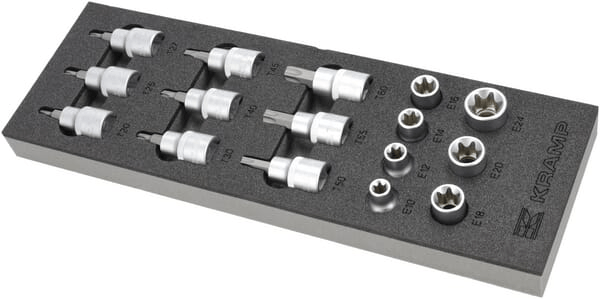 Outils - Outils divers - Jeu de douilles Torx 1/2" 16 pièces