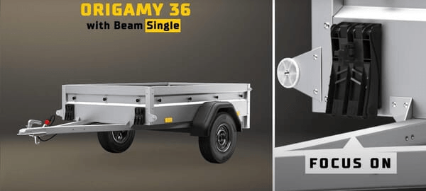 Pièces agricoles - Pièce divers - Support de cale de roue Beam®, simple, pour Origamy® 36