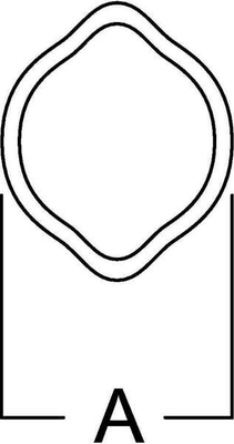 Pièces agricoles - Transmission - Tube profilé extérieur citron L24 Ø ext. : 48x3,8 mm L : 1 m gopart