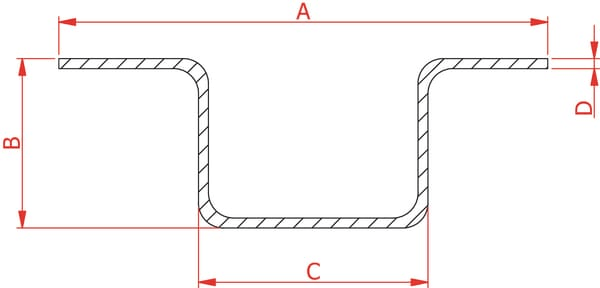 Pièces agricoles - Fertilisation & Lisier - Rail guid. 102x49x57 4,00m M.