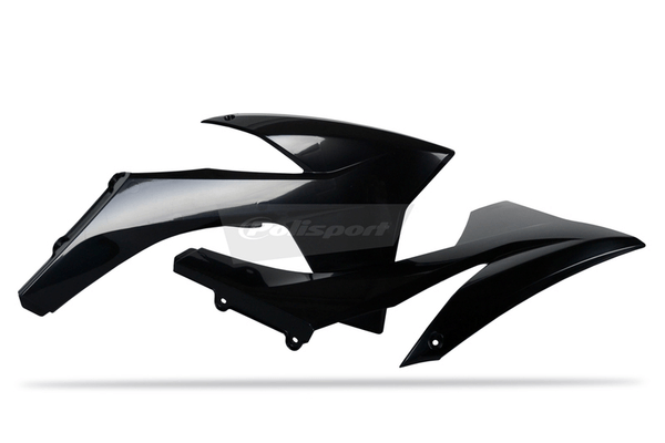 Pièces Quad & Motos - Plastiques - Ouïes de radiateur POLISPORT noir KTM