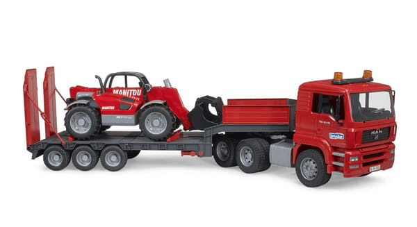 Loisirs - Jouets - Camion surbaissé Manitou MAN TGA avec chargeur télescopique MLT 633