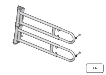 Materiels - Matériel d'élevage - autre - PACK DE 6 DOUBLE PORTILLON ANTI-RETOUR