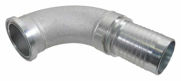 Pièces agricoles - Hydraulique - Raccord à bride DN63-Ø84,1 90°