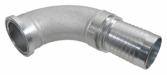 Pièces agricoles - Hydraulique - Raccord à bride DN63-Ø84,1 90°