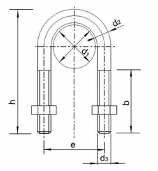 Pièces agricoles - Hydraulique - Étrier de tube 2 1/2"