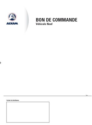 Pièces VSP - Divers - BONS COMMANDE VEH.NEUF. pqt 25