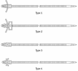Pièces agricoles - Fasteners - collier de serrage Ert. 3,5x200 4,8