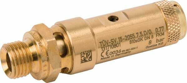 Pièces agricoles - Pièce pneumatique - Soupape sécurité 1/4"CE 8 bar