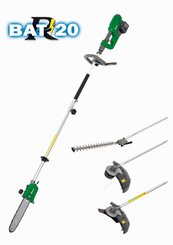 Materiels - Moteurs et outils multifonction - OUTIL 4 EN 1 "R-BAT20" 40V AVEC 2 BATTERIES 20V 2AMP ET CHARGEUR