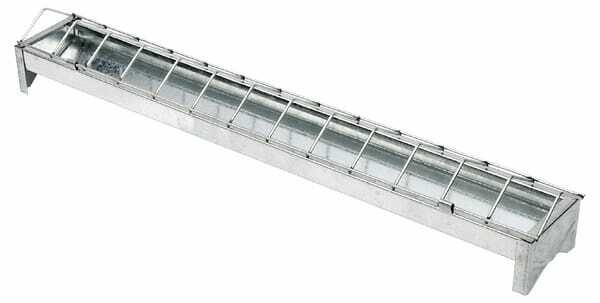 Pièces agricoles - Cloture,Jardin & Sylviculture - Mangeoire galvanisée 7 x 50 cm