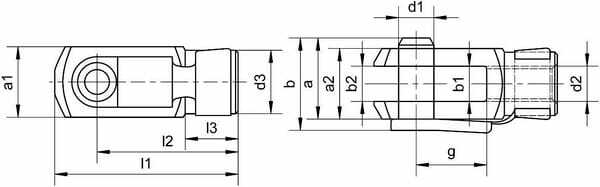 Pièces agricoles - Pièce pneumatique - Chappe avec axe M8x32