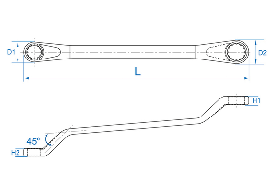 Outils - Outils divers - Clé polygonale 8x9mm
