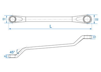 Outils - Outils divers - Clé polygonale 8x9mm