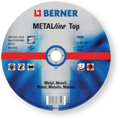 Electroportatif - Electroportatif divers et accessoires - MEULE ÉB. METAL MD 125X6,0X22T