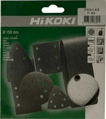 Outils - Outils divers - Disque abrasif Ø150mm K80 10 pièces